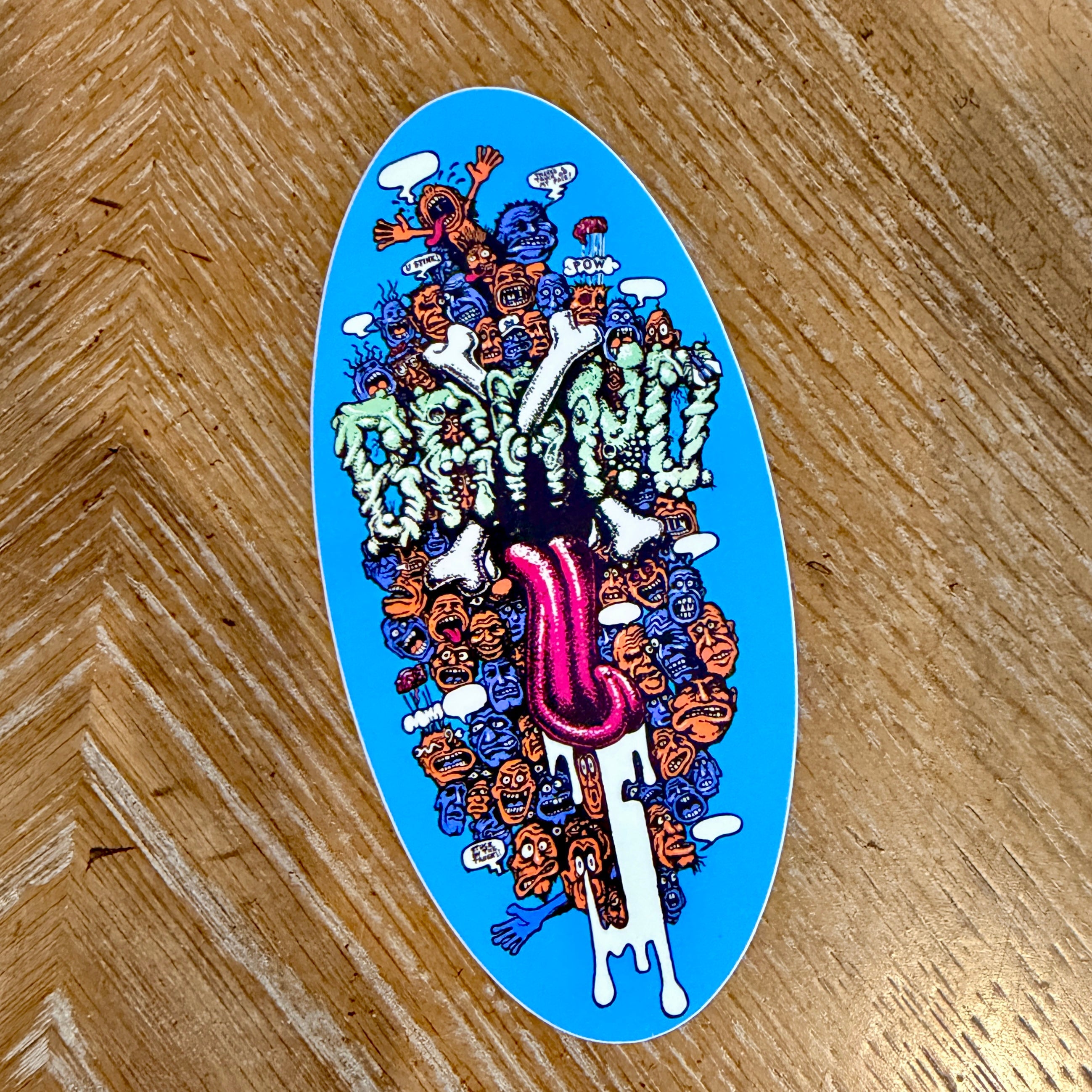 Riot Stick Sticker 5"